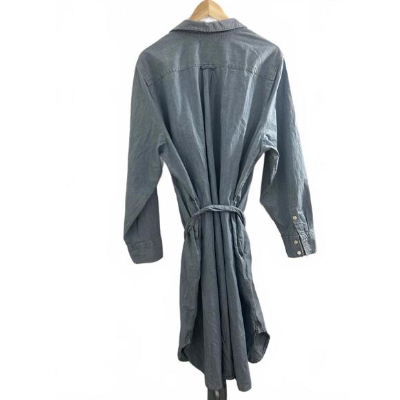 JCrew Classic-fit Chambray Shirt-dress - Picture 5 of 7